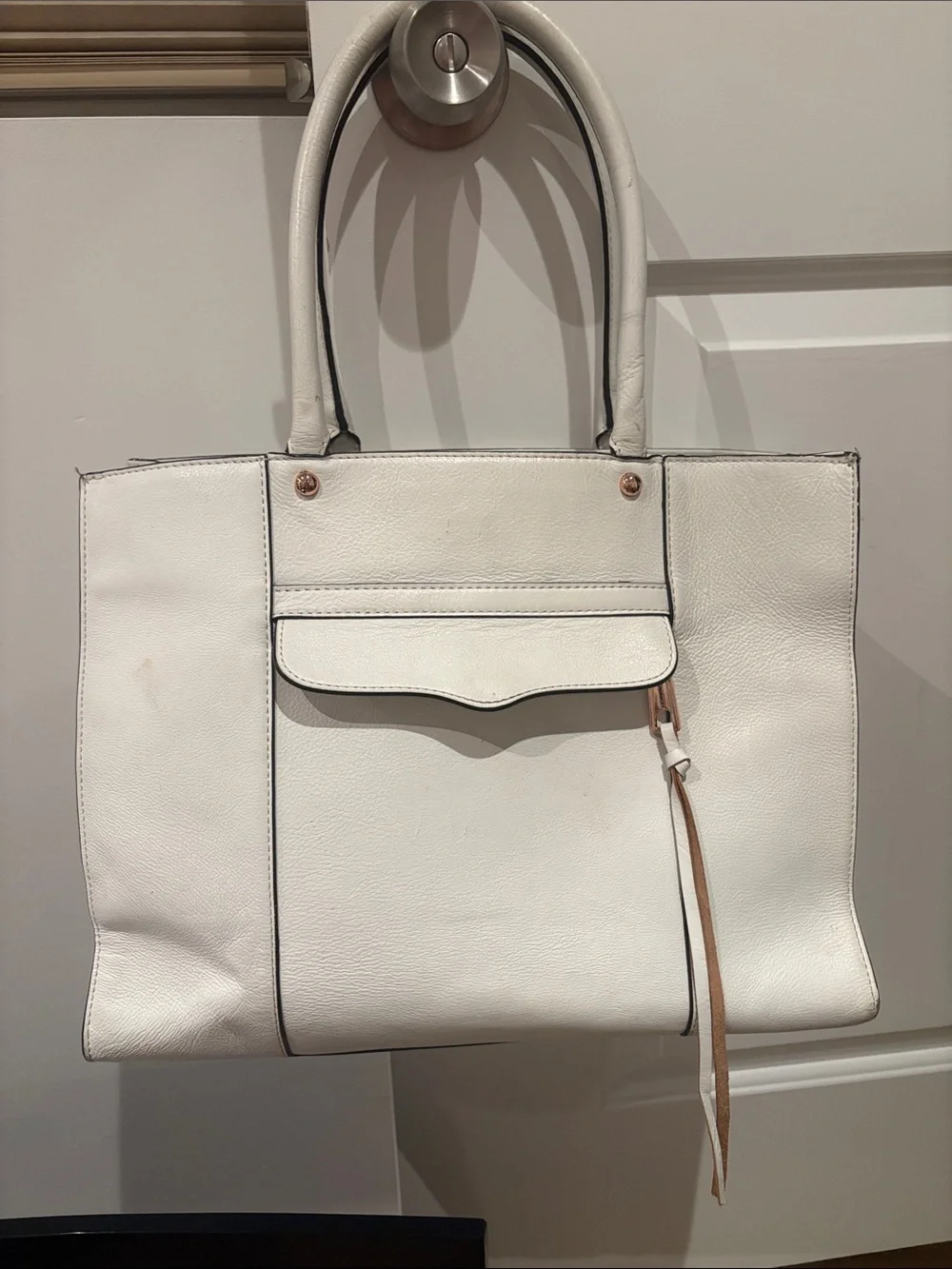 Rebecca Minkoff White Medium MAB Tote Bag
